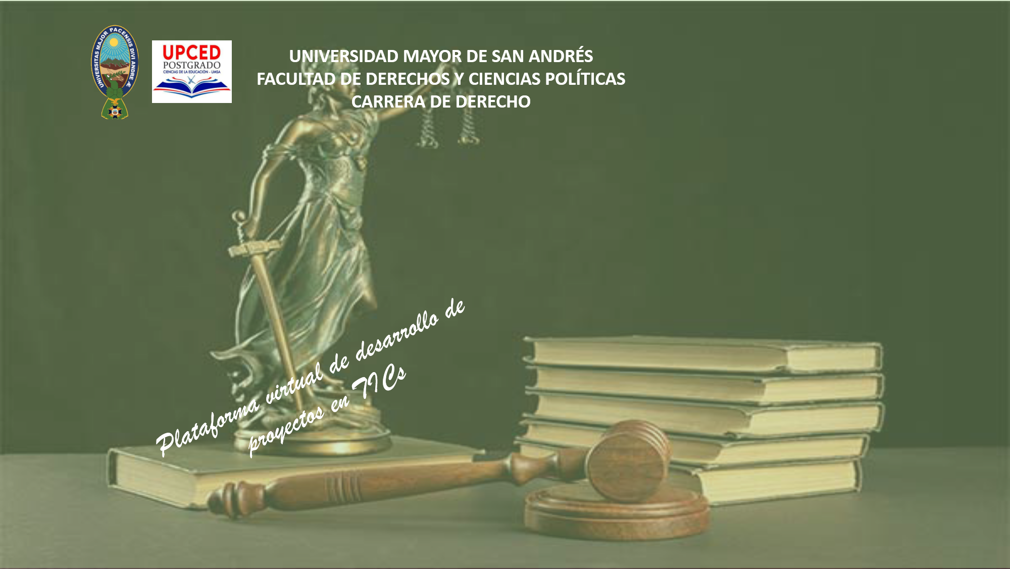 Plataforma virtual de la materia de Derecho Constitucional de la carrera de Derecho de la UMSA